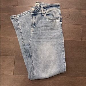 City Blues, eco friendly Light Blue Women's Straight Leg Jeans, size 8